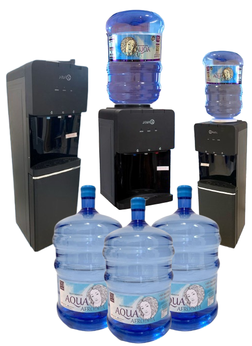 Bidones de agua purificada y dispensadores de aqua afrodita Imagen de Bidones de agua purificada y dispensadores de aqua afrodita